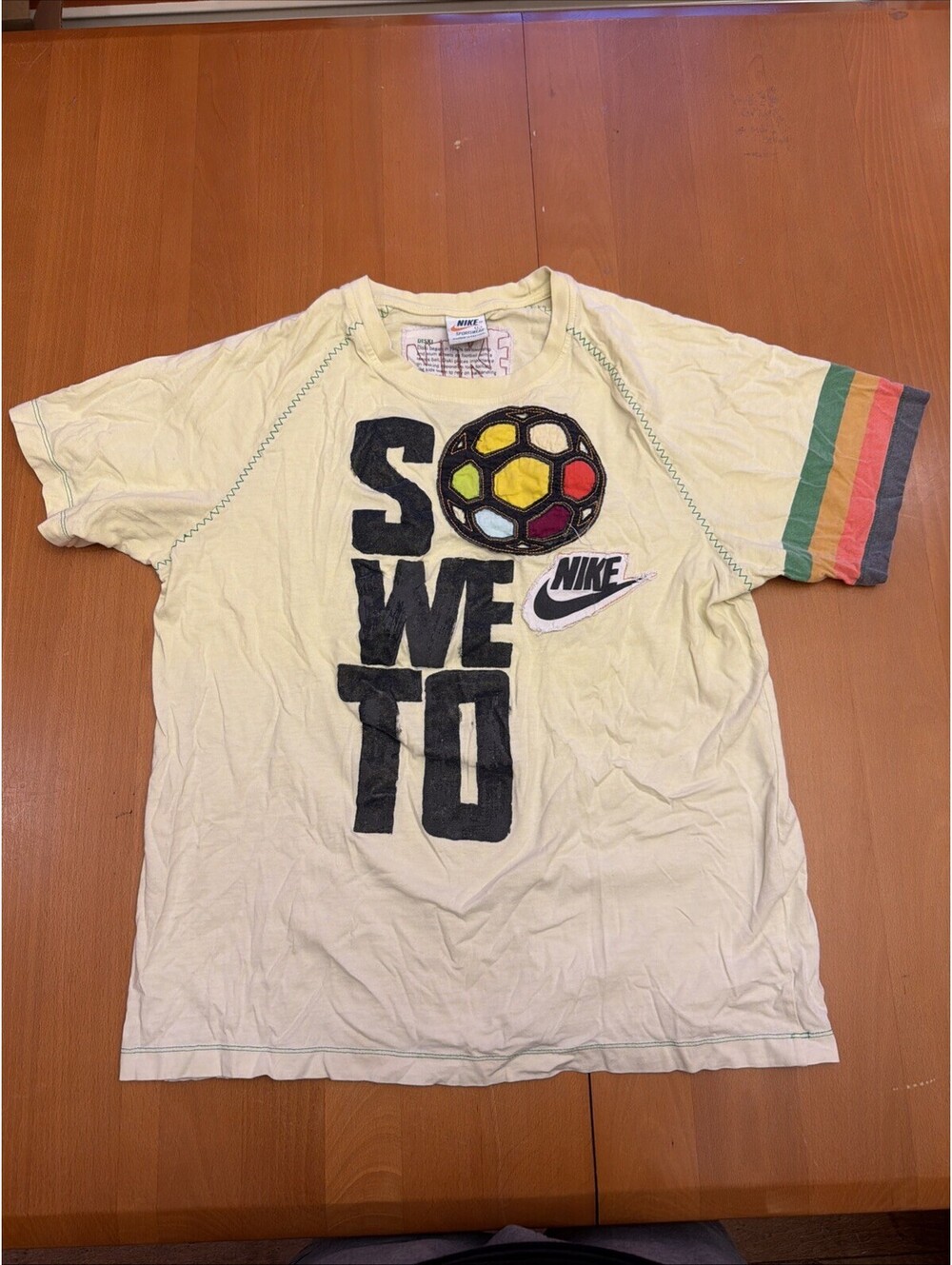 Vintage Nike Diski So We To Soccer Shirt Sz Large Rare